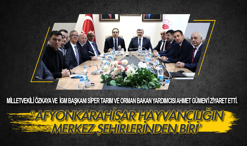 Afyonkarahisar hayvancılığın merkez şehirlerinden biri